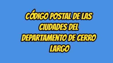 Código Postal de las ciudades del Departamento de Cerro Largo