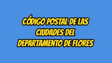 Código Postal de las ciudades del Departamento de Flores