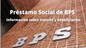 Préstamo social del BPS