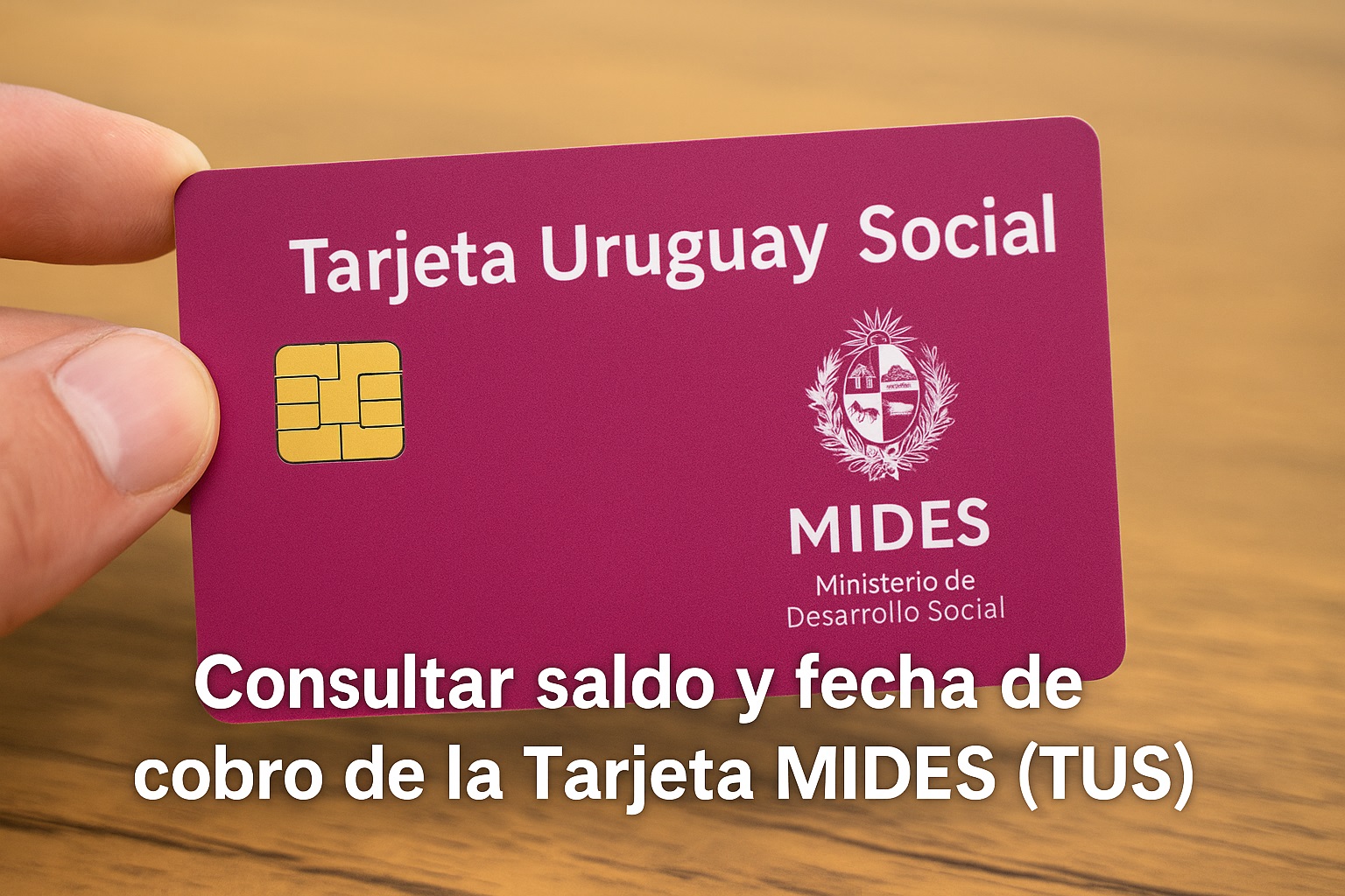 Cómo consultar el saldo y la fecha de cobro de la Tarjeta MIDES (TUS) en 2026 1 Consultar saldo y fecha de cobro de la Tarjeta MIDES (TUS)