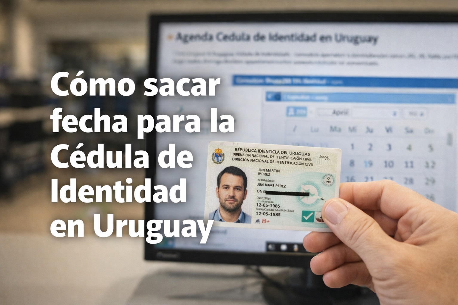 Cédula de identidad en Uruguay 2026: cómo sacar turno en la DNIC paso a paso 1 Cómo sacar fecha para la Cédula de Identidad en Uruguay