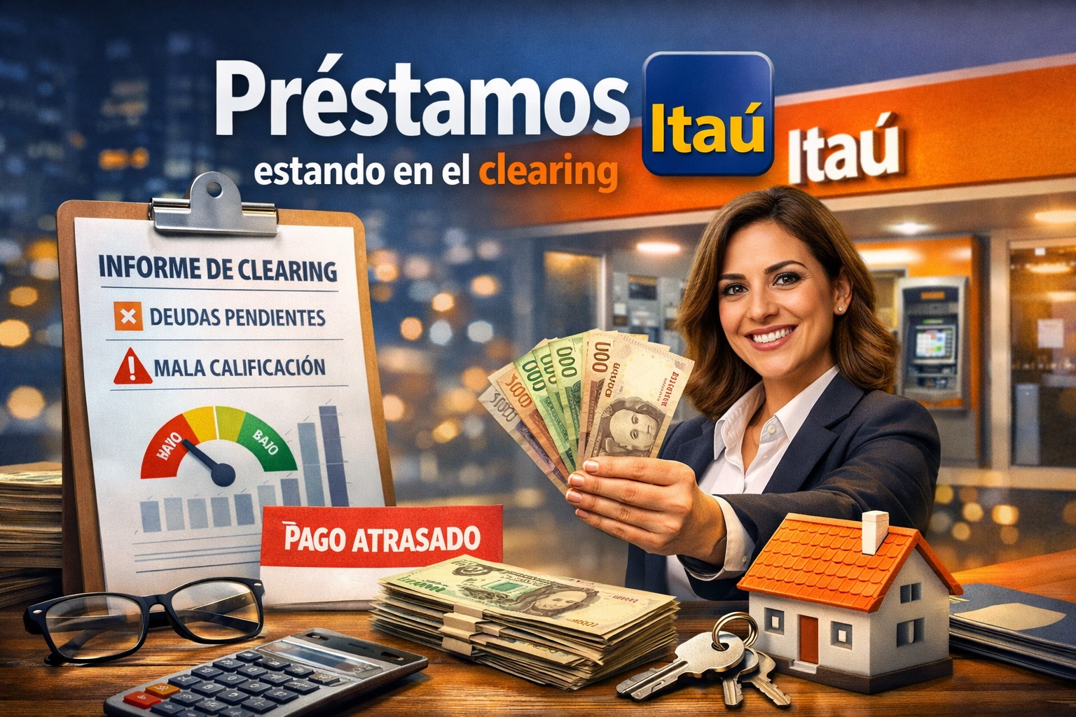 Préstamos Itaú estando en el clearing